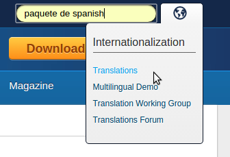 Cambiar paquete idioma joomla imágen 2