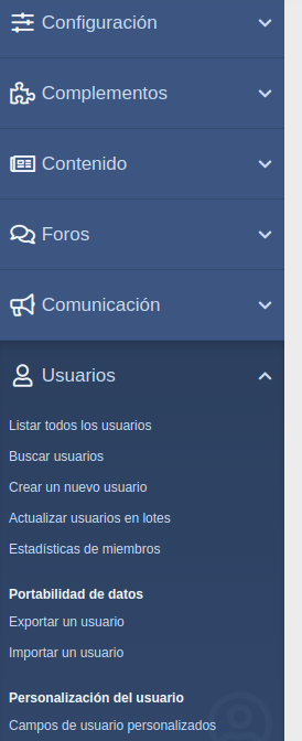 Cómo crear un nuevo usuario