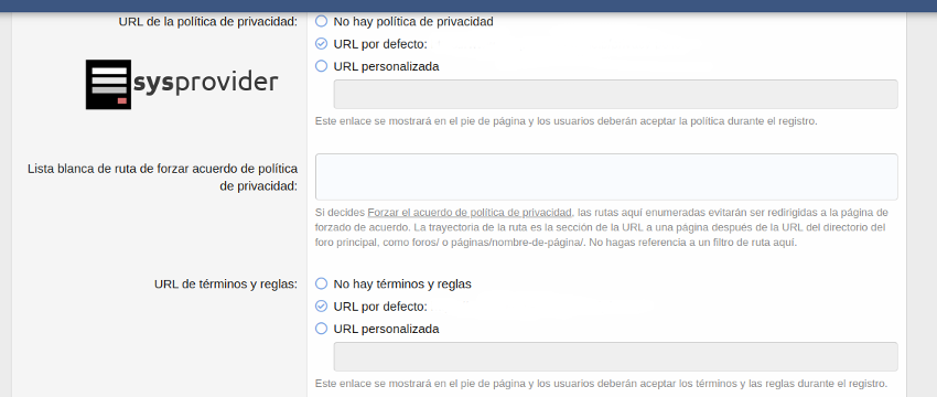 Cómo configurar las opciones