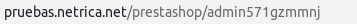 Cómo cambiar la url de acceso al panel administrativo en PrestaShop