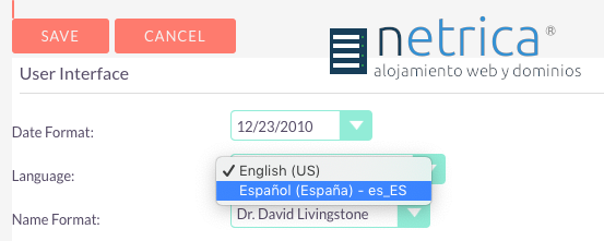 Traducir al idioma español SuiteCrm