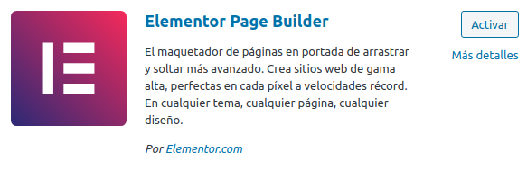 Extensión para editar una página de forma visual en WordPress