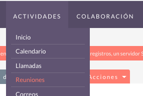 Cómo organizar una nueva reunión en SuiteCRM