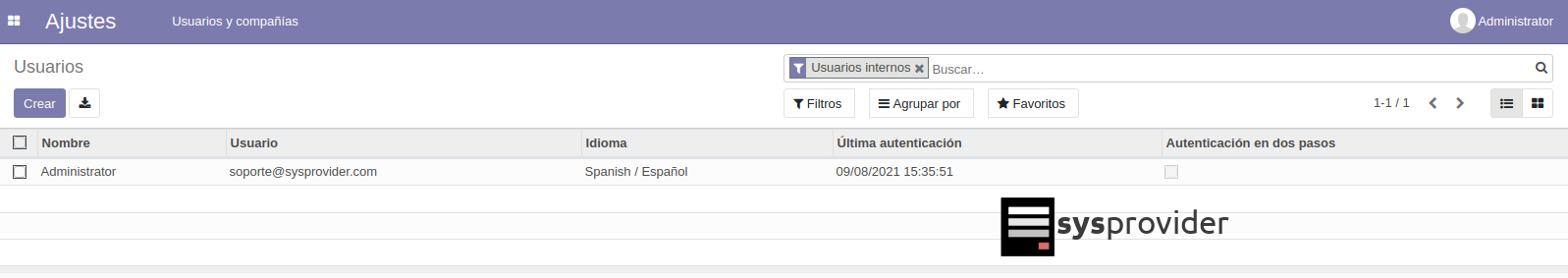 nuevo usuario