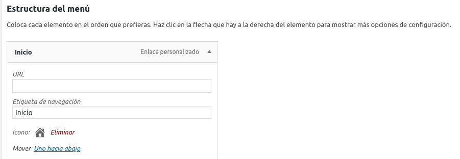 Cómo agregar iconos en el menú de un sitio web en WordPress