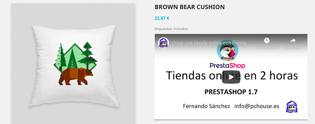 Insertar un video de Youtube dentro de un producto en PrestaShop