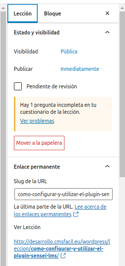 lecciones con sensei