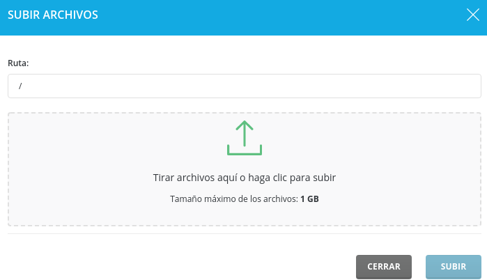 Cómo aumentar el límite de subida de archivos en DirectAdmin