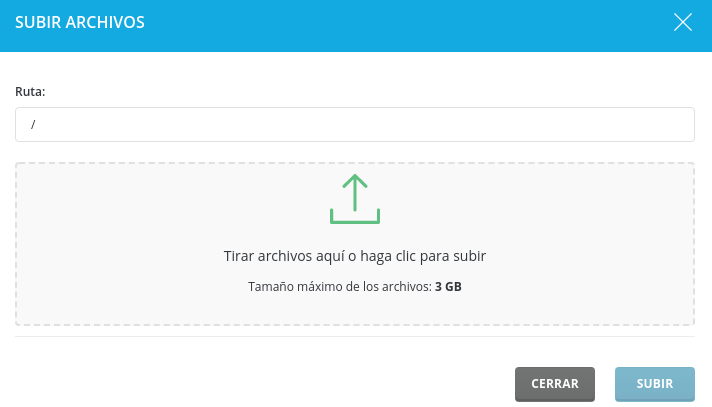 Cómo aumentar el límite de subida de archivos en DirectAdmin