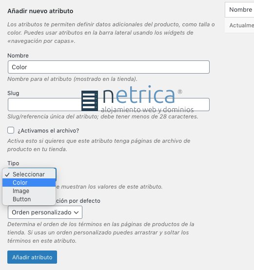 Mejorar el estilo de las opciones variables de WooCommerce