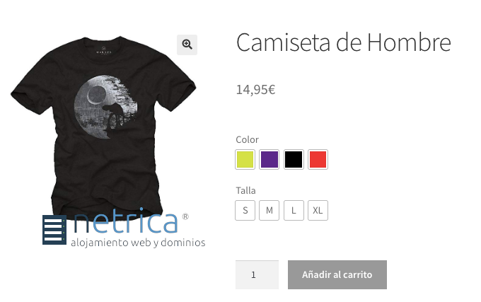 Mejorar el estilo de las opciones variables de WooCommerce