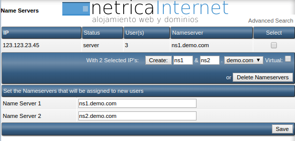 nameserver