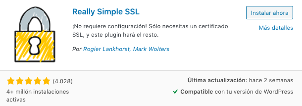 Cómo forzar a utilizar https en WordPress con el plugin Really Simple SSL