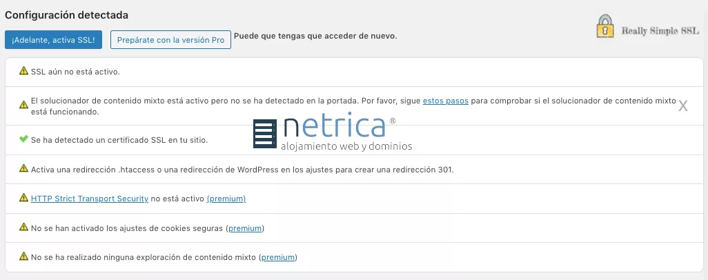 Cómo forzar a utilizar https en WordPress con el plugin Really Simple SSL