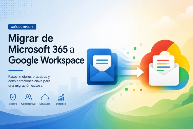 Guía para migrar correo, calendario y contactos de Microsoft 365 a Google Workspace con Sysprovider