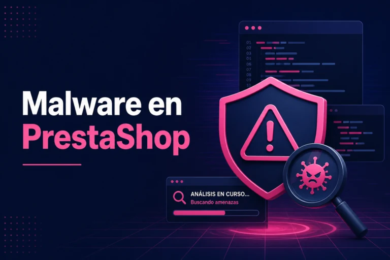 Síntomas de malware en PrestaShop hackeado