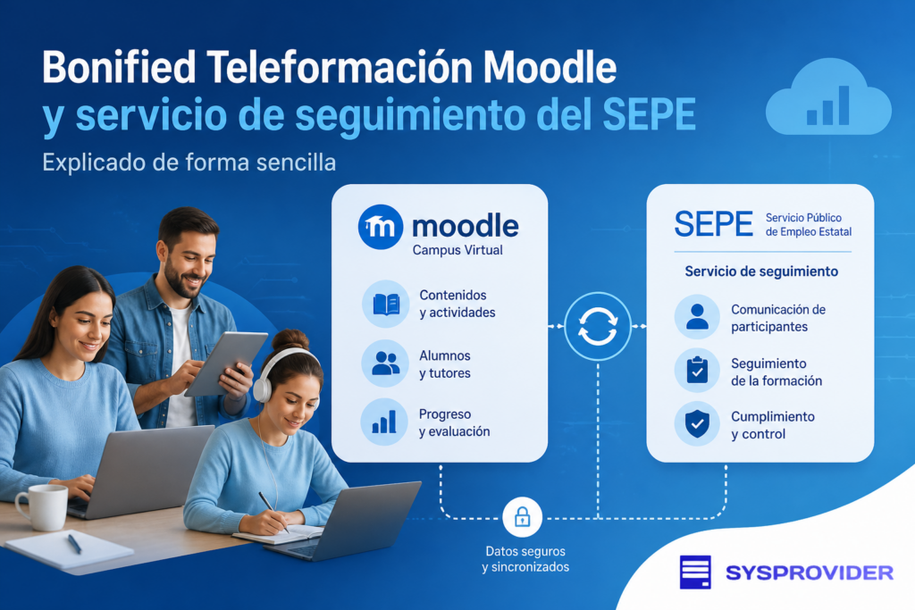 Teleformación bonificada: Moodle y el servicio web de seguimiento explicado sin tecnicismos