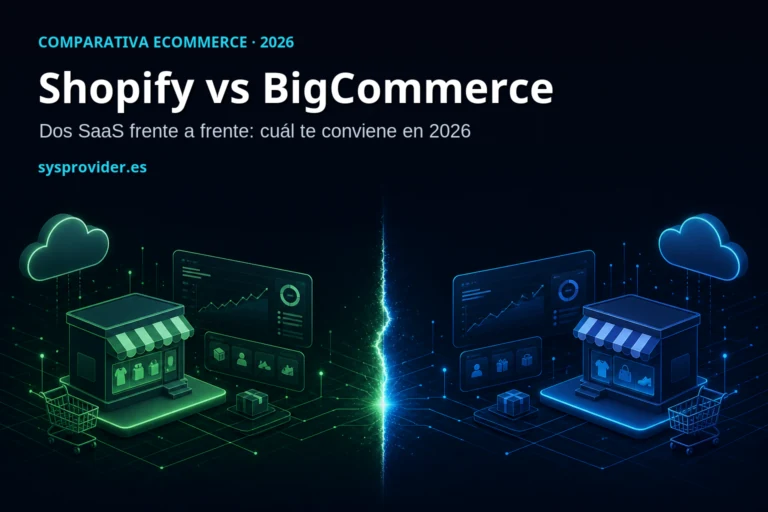 Shopify vs BigCommerce comparativa 2026