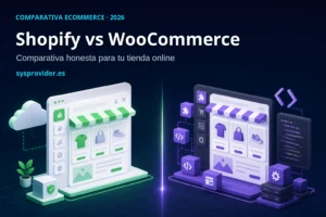 Shopify vs WooCommerce: comparativa 2026 - Sysprovider