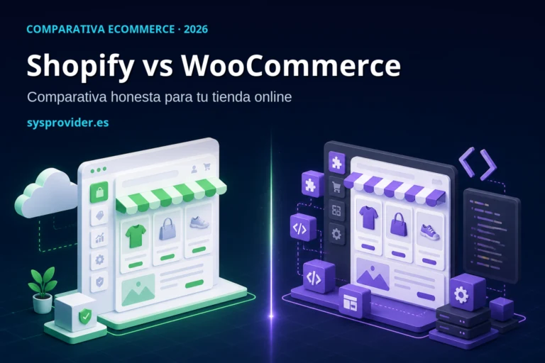 Shopify vs WooCommerce: comparativa 2026 - Sysprovider